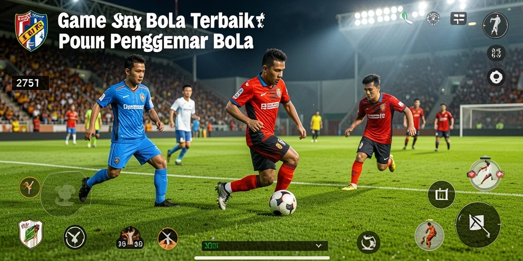 Tampilan menarik gameplay sepak bola di 2757.