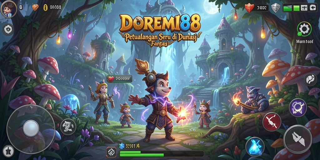 Screenshot gameplay DOREMI88 menampilkan aksi petualangan yang menegangkan dan grafik yang memukau.