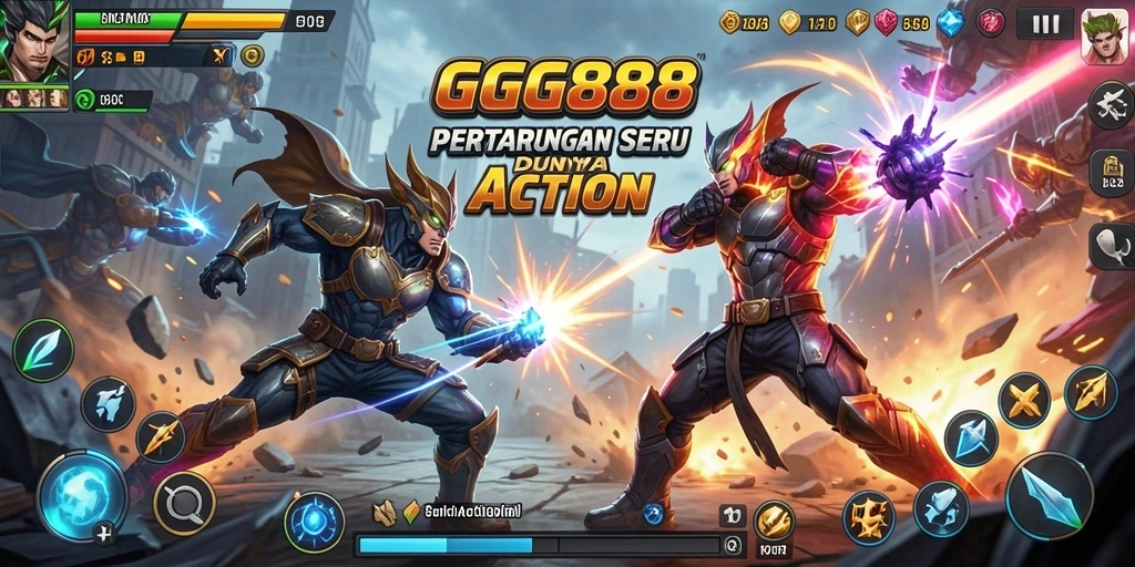 Tangkapan layar utama GGG888 menampilkan aksi mendebarkan dalam permainan.