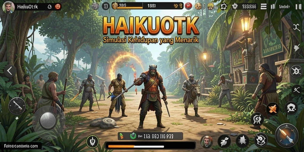 Tampilan gameplay HAIKUOTK yang imersif dan menawan.