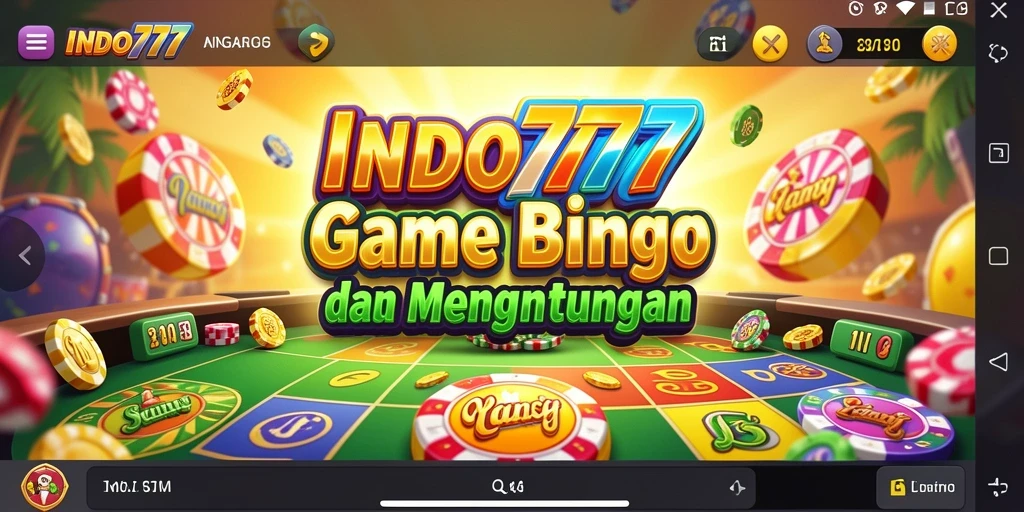 Tampilan gameplay seru dalam aplikasi Bingo INDO777.