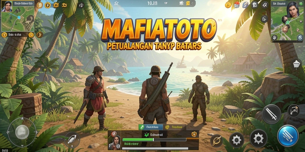 Screenshot MAFIATOTO yang menunjukkan gameplay seru di dunia terbuka.