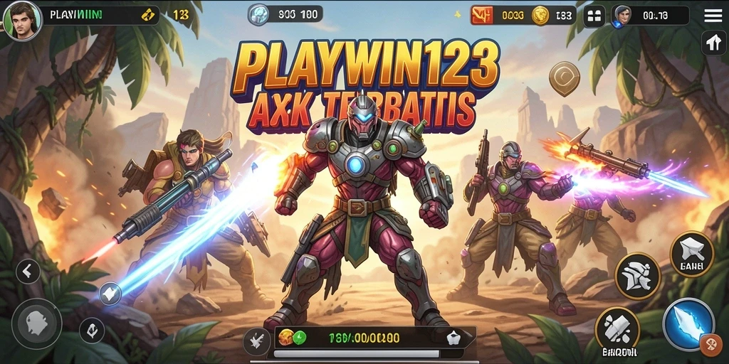 Screenshot gameplay seru PLAYWIN123 menampilkan aksi mendebarkan.