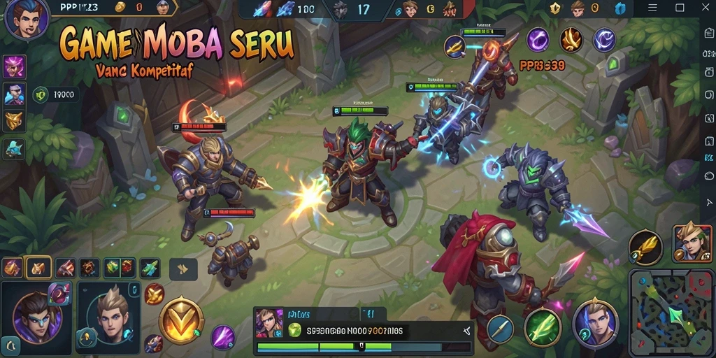 Tampilan gameplay seru dari PP123 yang penuh aksi.