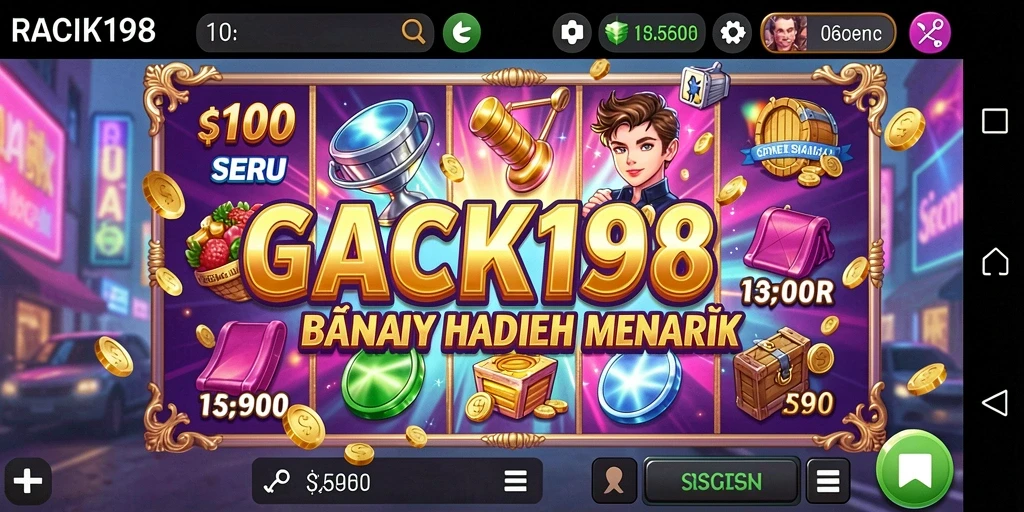 Tampilan gameplay menarik dari game Slot RACIK198.