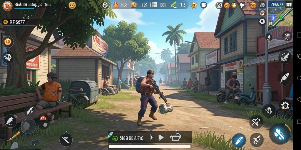 Tampilan gameplay RP6677 yang mendalam dan interaktif dalam dunia simulasi.