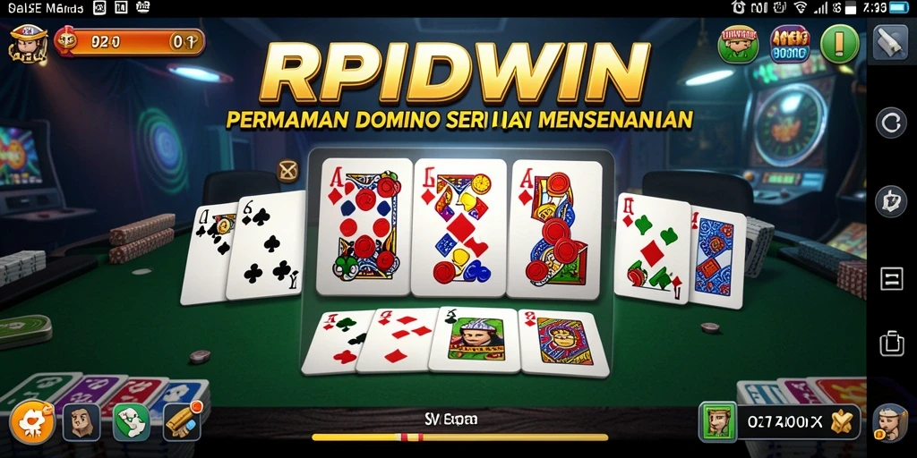 Tampilan permainan Domino yang seru di RPIDWIN.