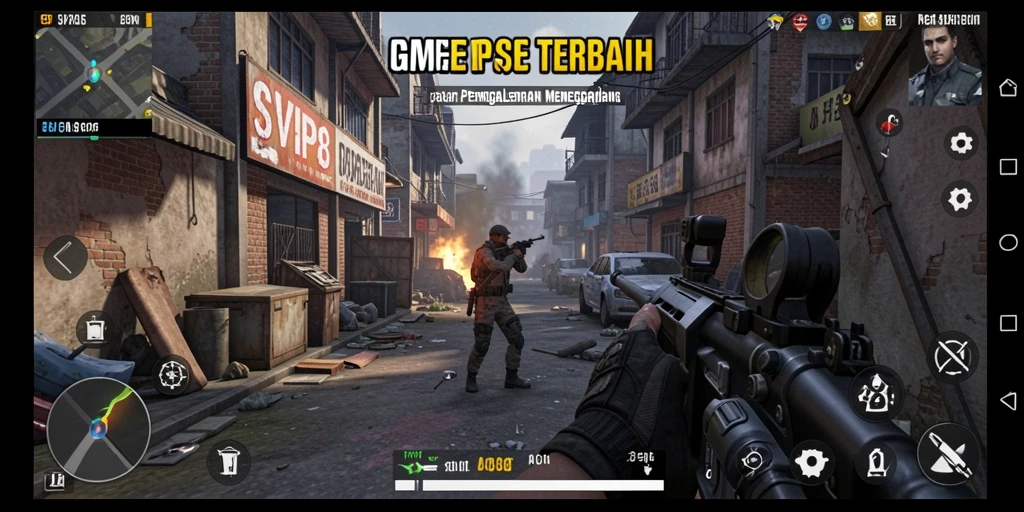 Tangkapan layar menampilkan aksi seru dalam gameplay TPS SVIP8.
